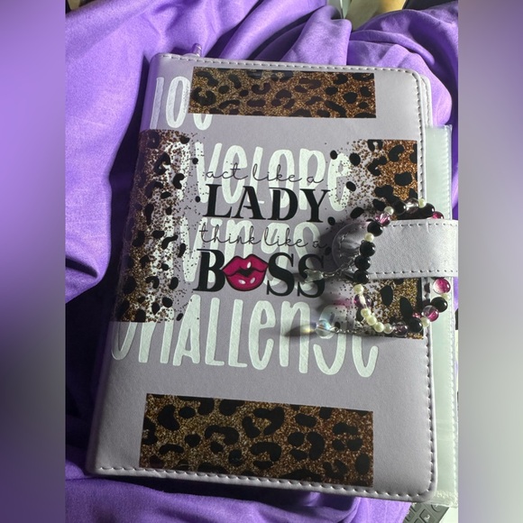 Random envelope savings challenge purple act like a lady. Handcrafted - Picture 3 of 17